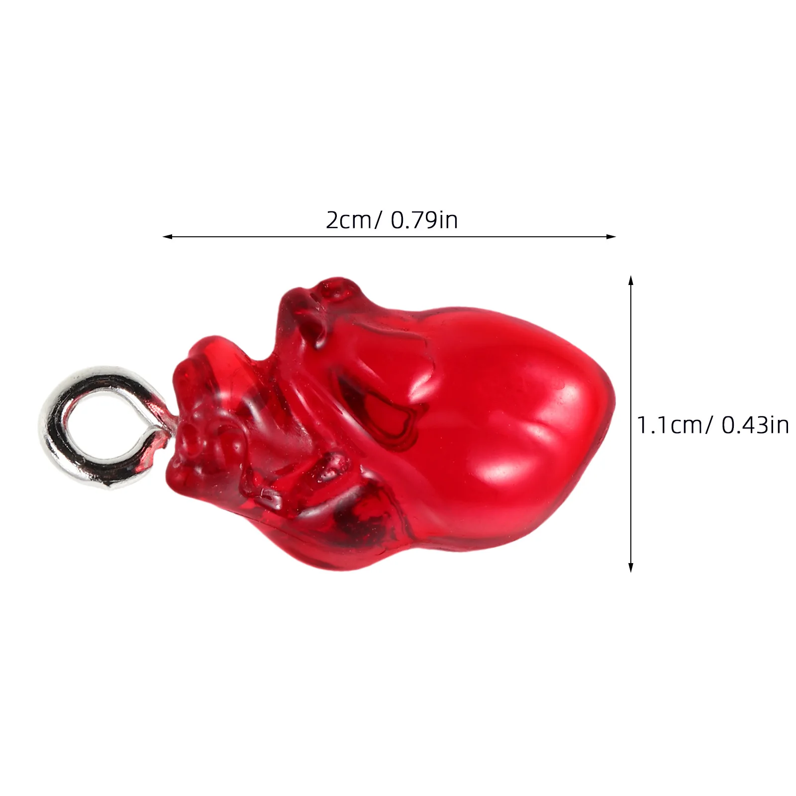 15 قطعة المعلقات على شكل قلب القوطية الأحمر منحوتة السحر DIY بها بنفسك صنع المجوهرات إكسسوارات الهالوين للأقراط والقلائد والأساور