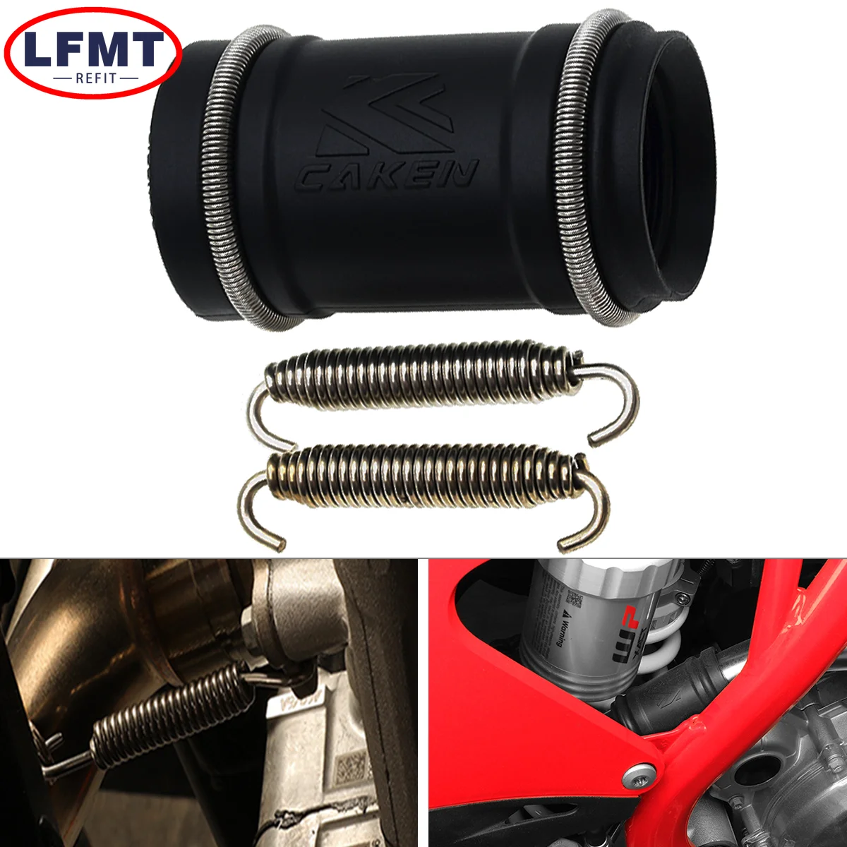 

Motocross Exhaust Pipe Tailpipe Seal Ring Spring Exhaust Coupling Kit For KTM SX XC EXC XCW TPI 250 300 2017-2023 For Husqvarna