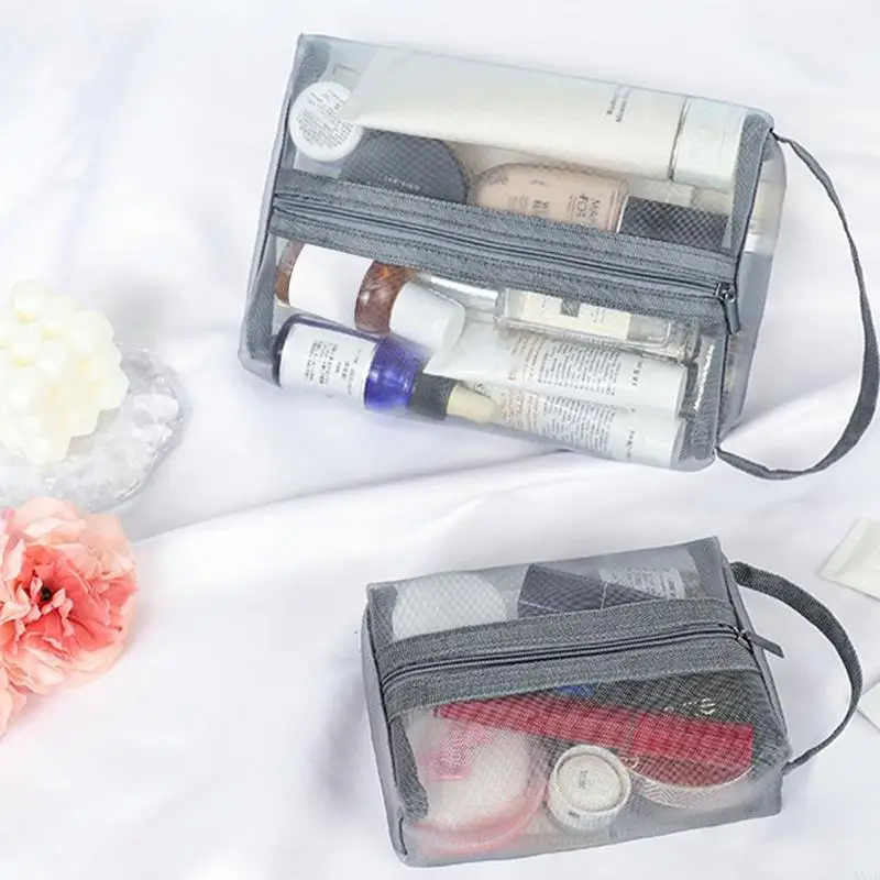 581D Clear Travel Toiletry Bag PVC Cosmetic Makeup for Case Waterproof Port
