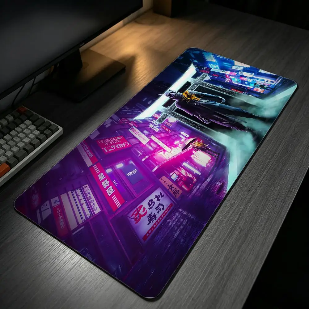 game Ghostwire: Tokyo Mouse Pad MousePad Stitched Edge Gaming Anti‑Slip Rubber Base Waterproof Desk Mat For Office Laptop PC
