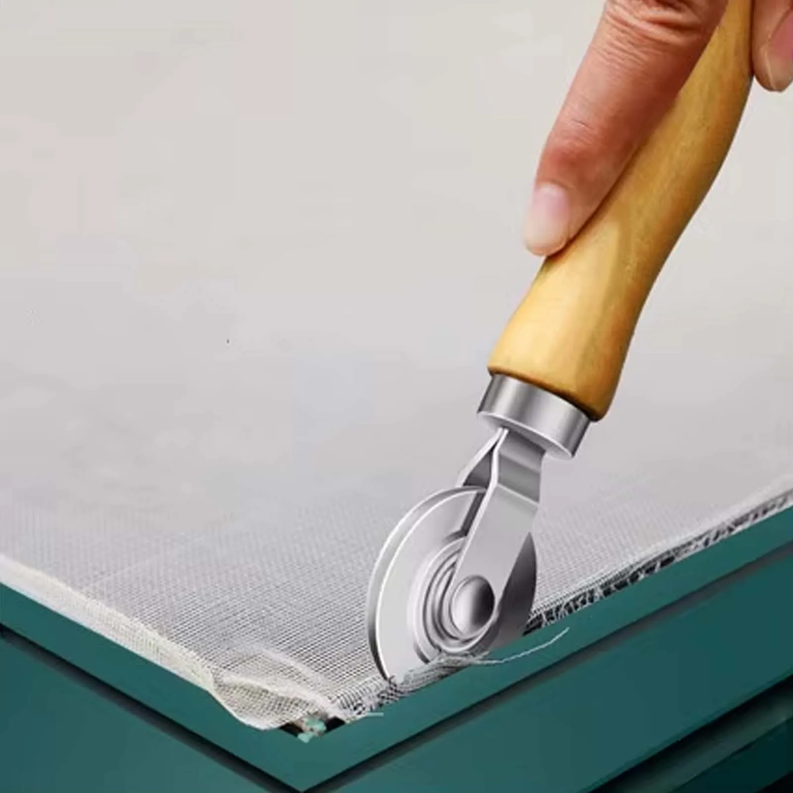 

Double-headed Solid Wood Screen Pressure Wheel, Window Screen Pressure Strip Installation Roller