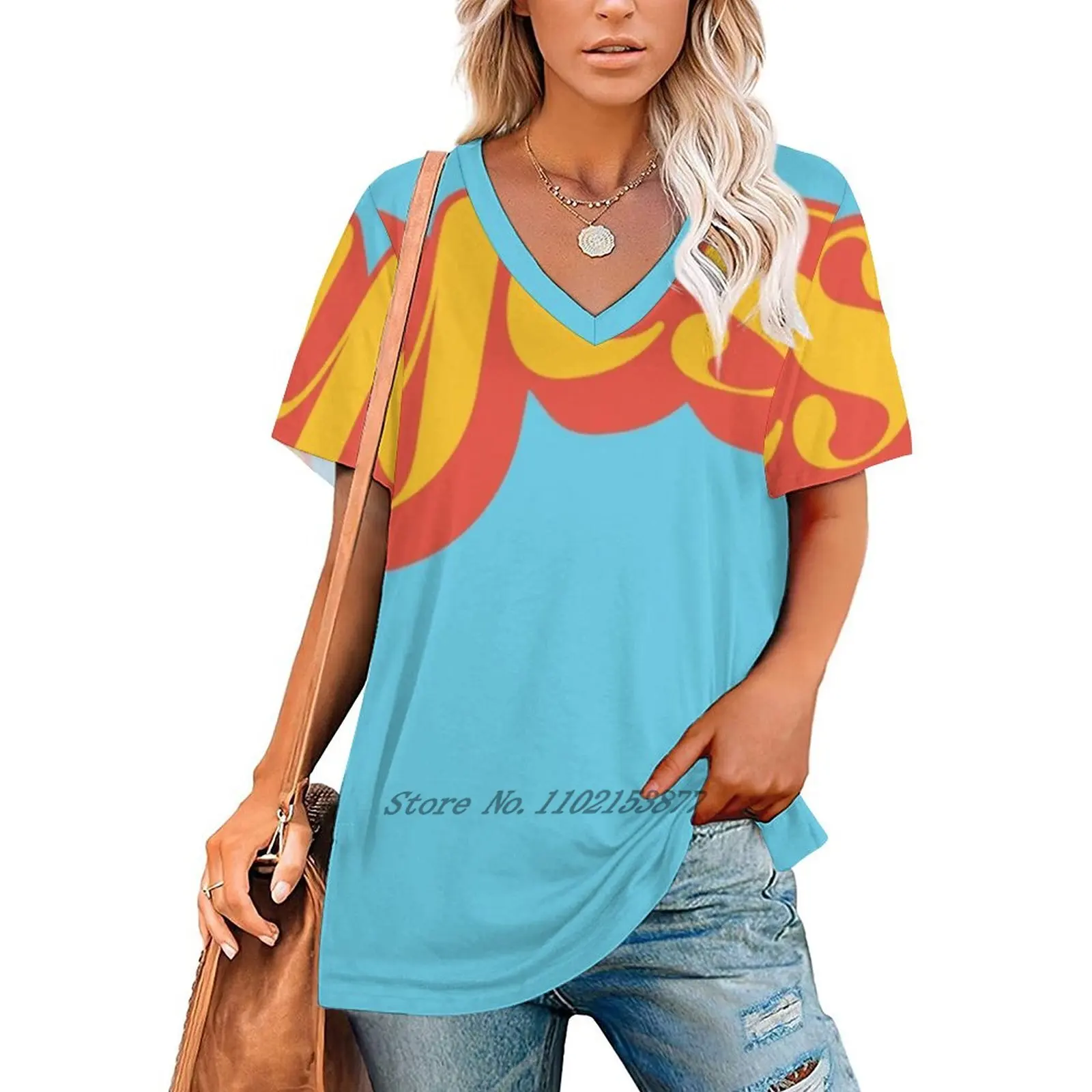 Affirmative Women Print T-Shirt Summer Casual Tops Streetwear T Shirt Boho Ladies Top Type Text Vector Typography Bright Pop