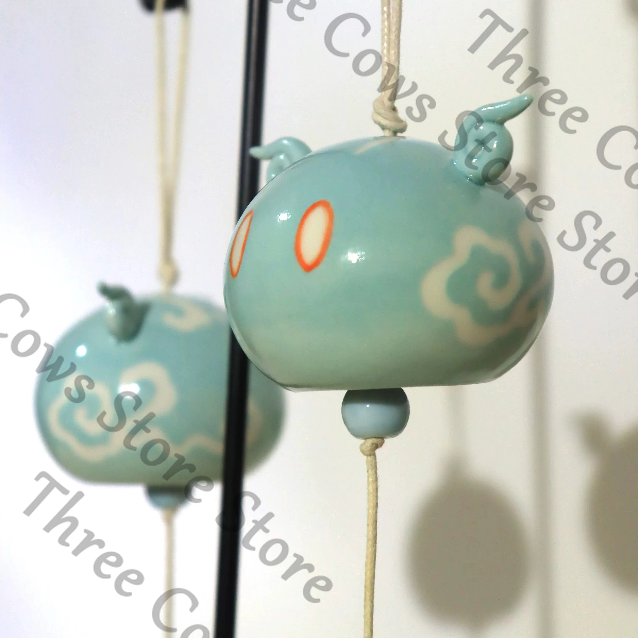 

Anime Genshin Impact Venti Neuvillette Furina Zhongli Cosplay Cartoon Ceramic Winds Chime Hanging Wind Chimes Wind-bell Gift