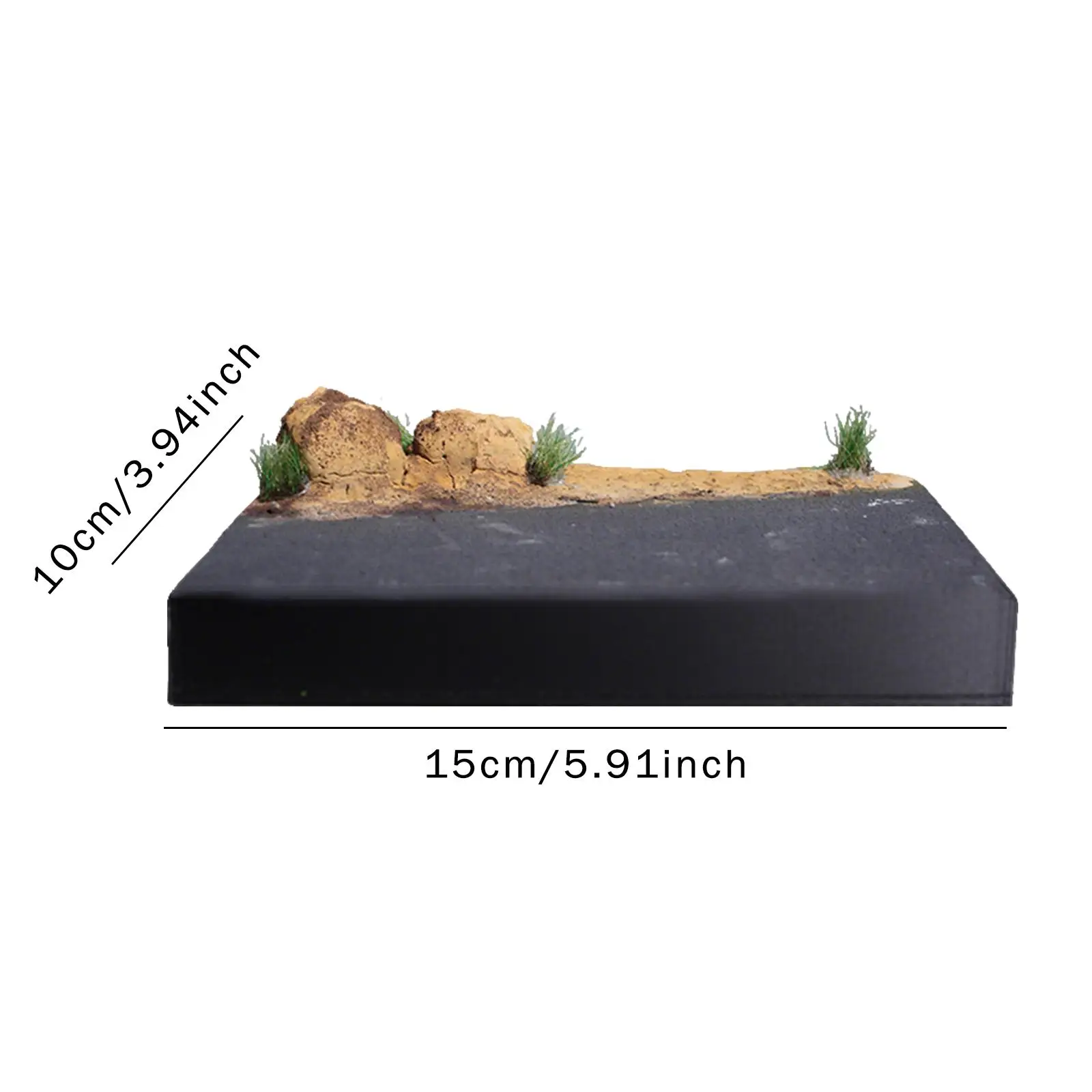 Adorno Diorama de carretera a escala 1/64, diseño de paisaje, modelo de escena en miniatura DIY para mesa de arena, modelo de arquitectura de simulación