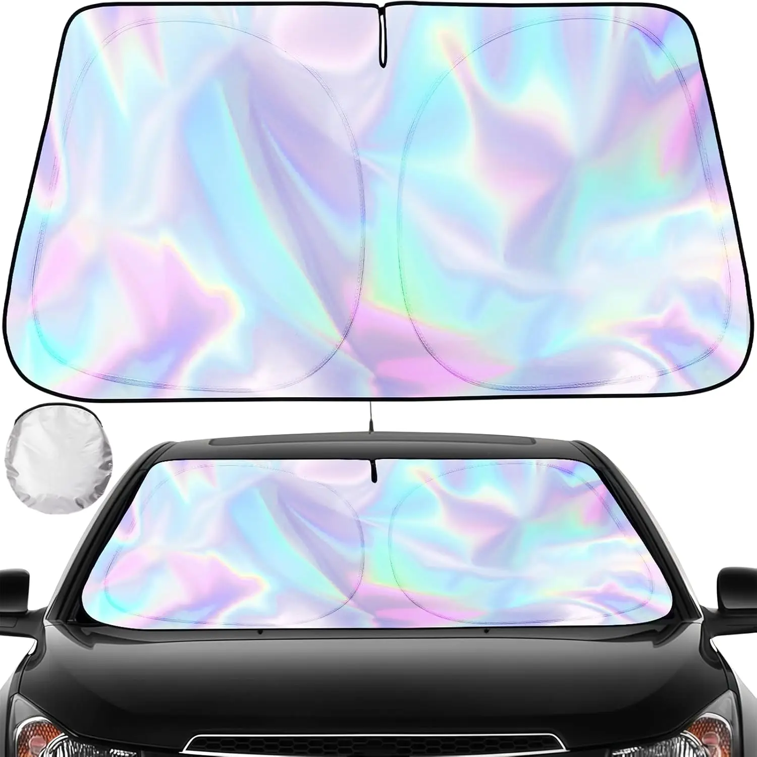 

Foldable Car Windshield Sunshade, UV Reflective & Heat Insulating, Universal Fit for Most Vehicles