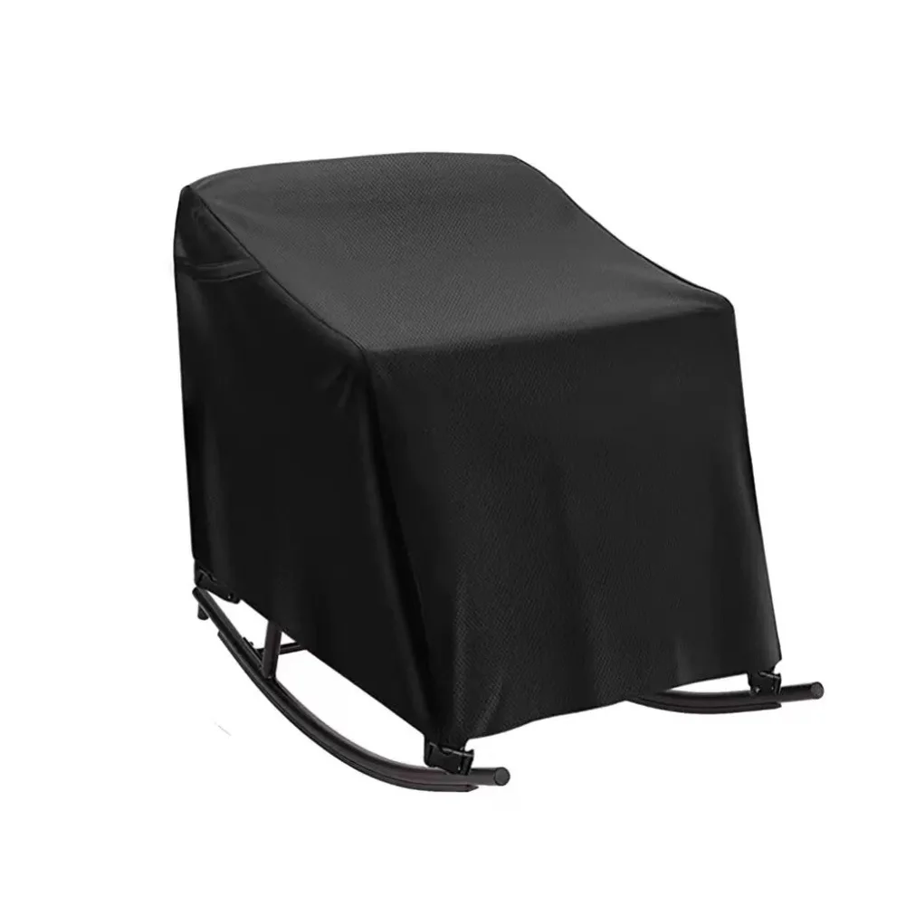 Swivel Chair Cover Rocking Chair Cover Outdoor Patio Water-resistant Fabric Top Waterproof Backing For Rocking Chairs