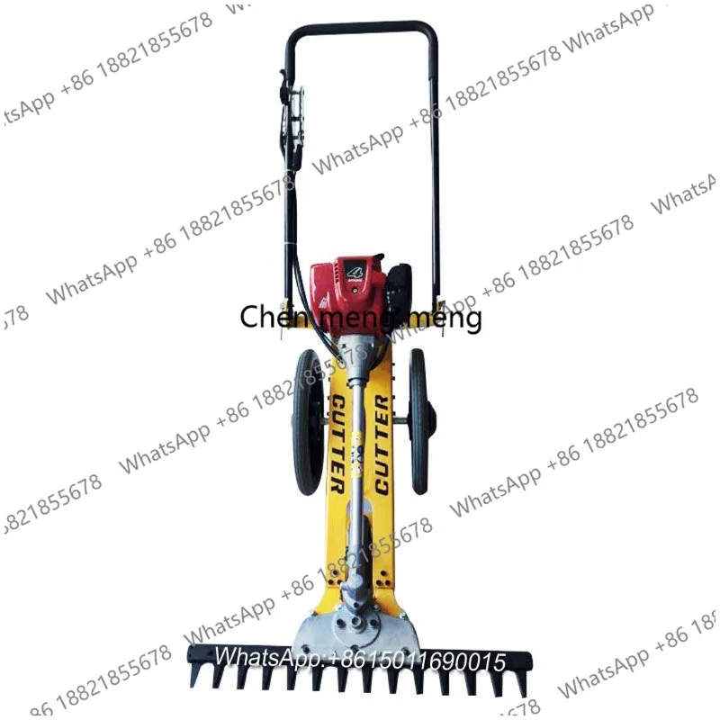 Hand-Pushed Lawn Mower Multifunctional Four Stroke Mini Reel Mower Agricultural Orchard Brush Cutter Garden Tool