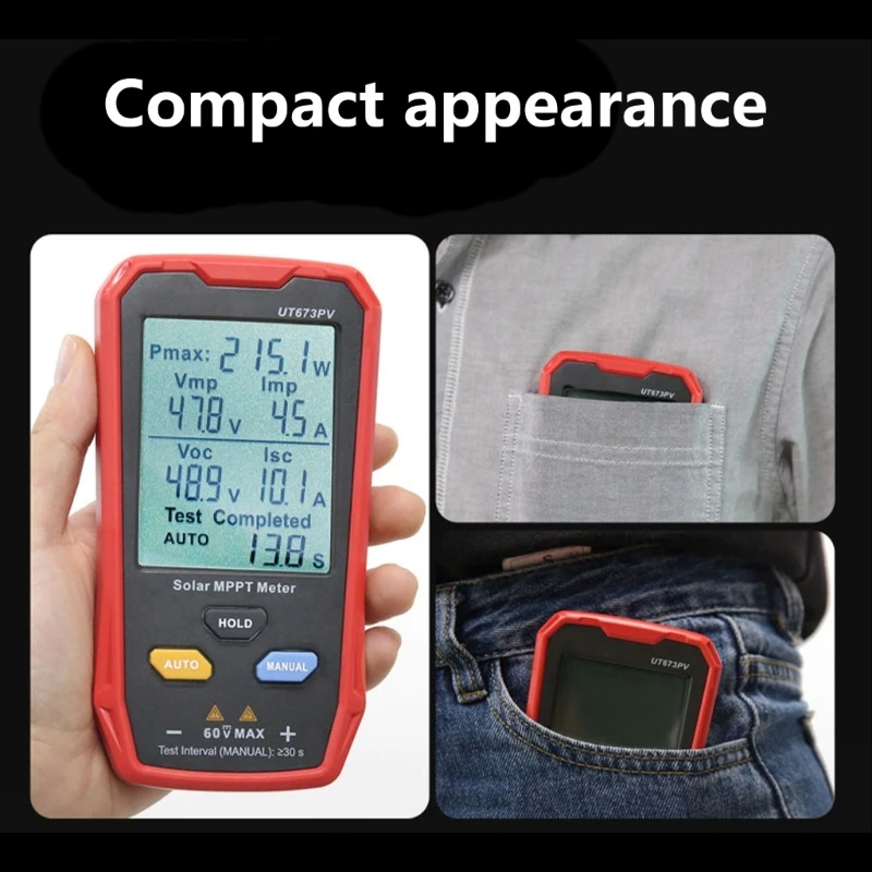 Photovoltaic Multimeter Solar Panel Tester MPPT Meter Open Circuit Troubleshooting Tool for Solar Testing