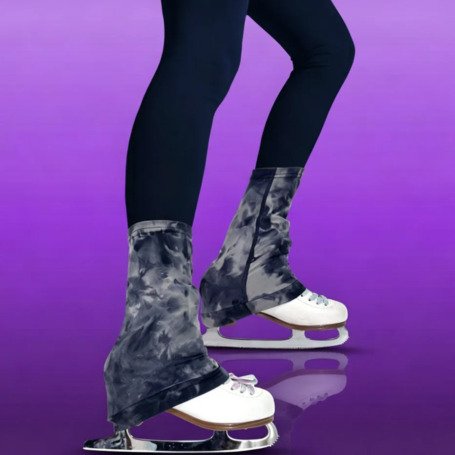 Figure Skating Leg Warmers Elastic Lightweight Anti‑Slip Winter Warm Leg Covers for Ice Skating Women Girls`