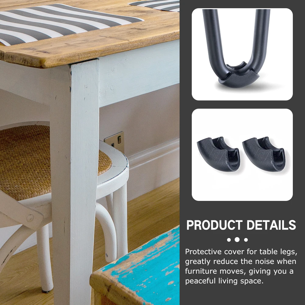 Leg Hairpin Protector Feet Table Cover Furniture Rubber Legs U Chair Shaped Caps  Floor Cap Tip Protectors Pads Pad Desk Cups image 3