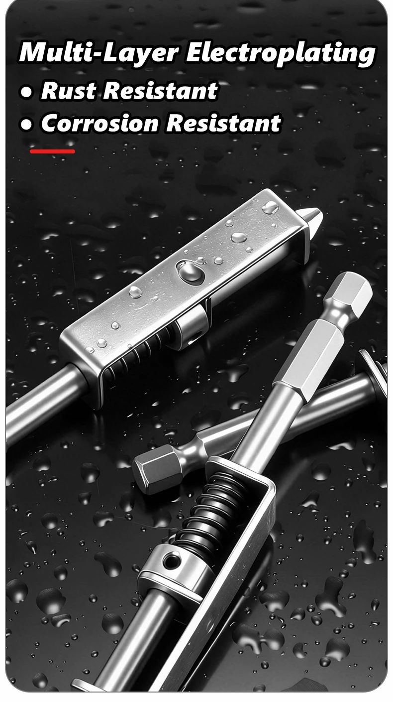 Federgespannter Schraubenhalter-Bit, Universelles Anti-Rutsch-Schraubengreifer-Werkzeug, Schraubendreher-Bit-Halter, Schrauben-Fixierklemmen-Set – Detail 8