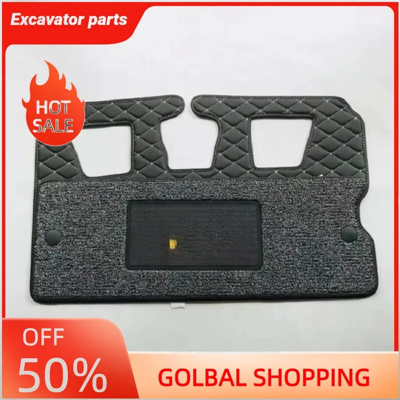 

Для CAT Cat305.5 306 307E/D/E2 Коврик для кабины, напольный резиновый коврик для ног, экскаватор (черный)