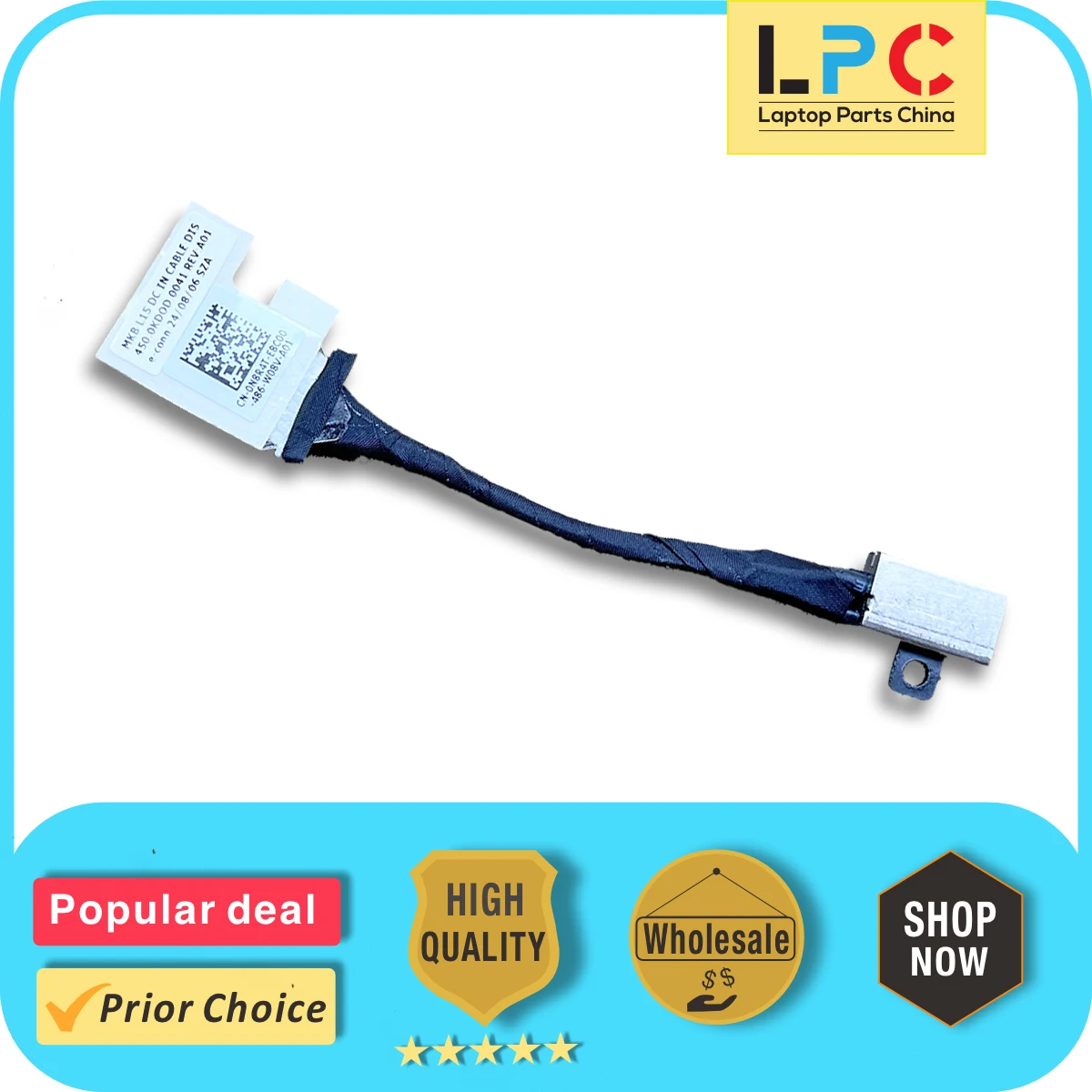 

Для Dell Inspiron 5501 5502 5504 5505 5508 кабель аккумулятора 450.0KDOD.0041 новый разъем аккумулятора ноутбука гибкий кабель