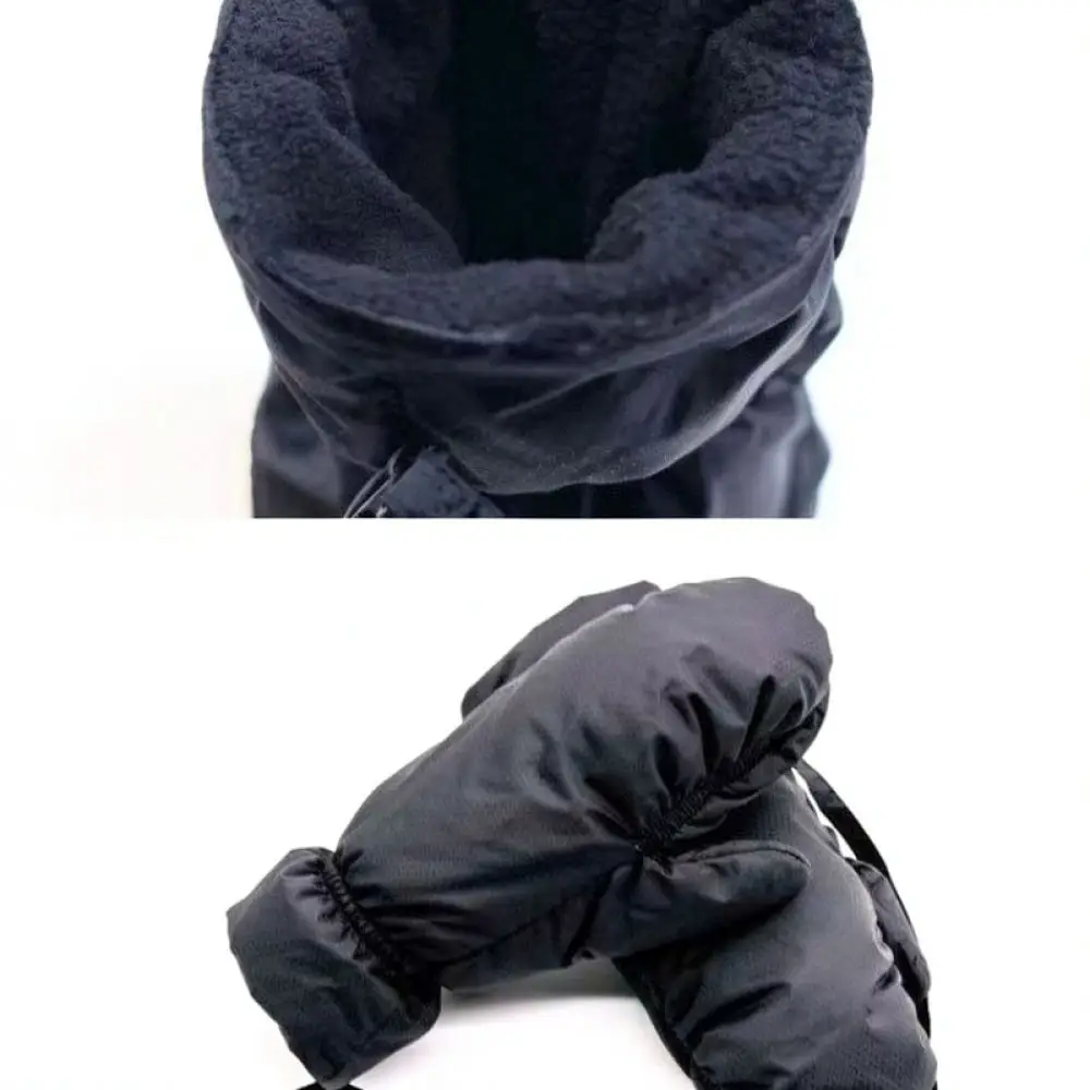Winter Down Mittens Waterproof Windproof Thickened Thermal Fleece Lining Gloves For Outdoor Cycling Skiing Hand Gear