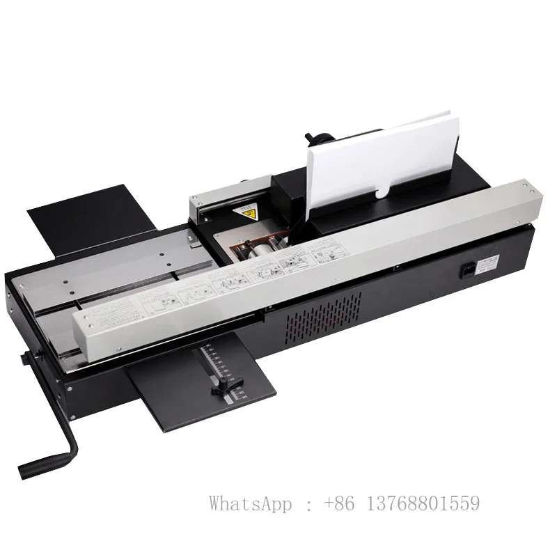 460AC Hot Melt Adhesive Machine A4 Accounting File Tender Document Cover Book Binding Machine Manual Wireless Binding Machine