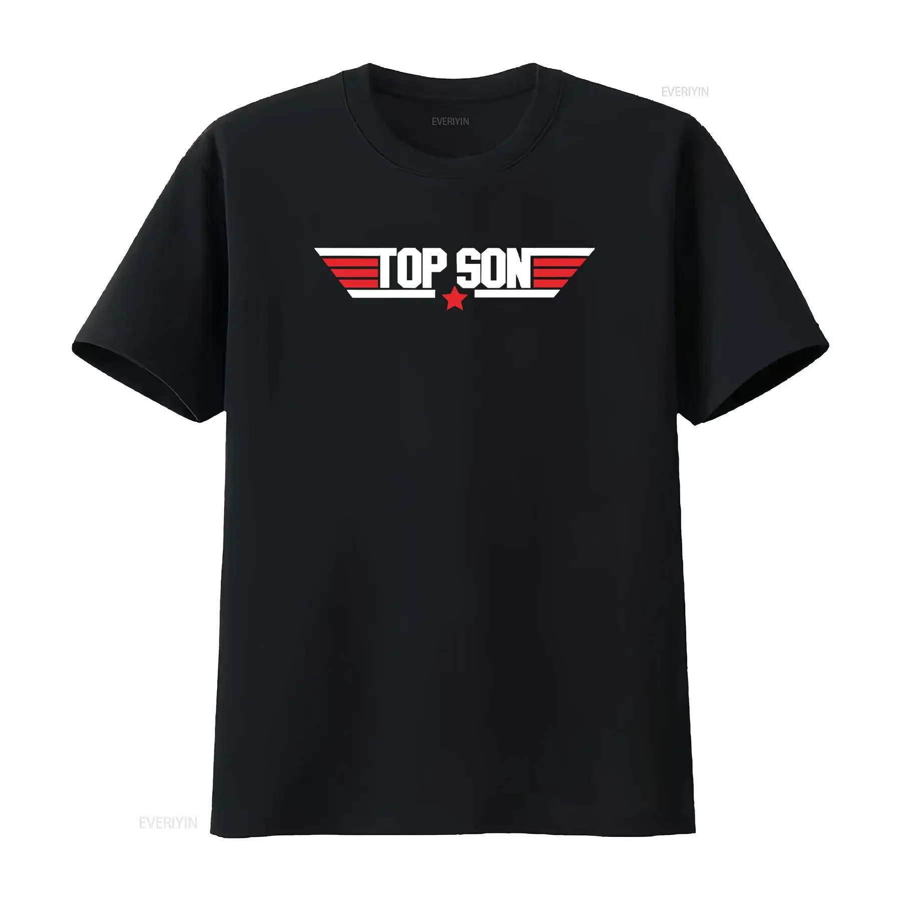 Top Son Wingman Fighter Pilot Jet Father's Day Kids T shirt vintage Washed Comfortable Top For Everyday Wear Slightly Unisex