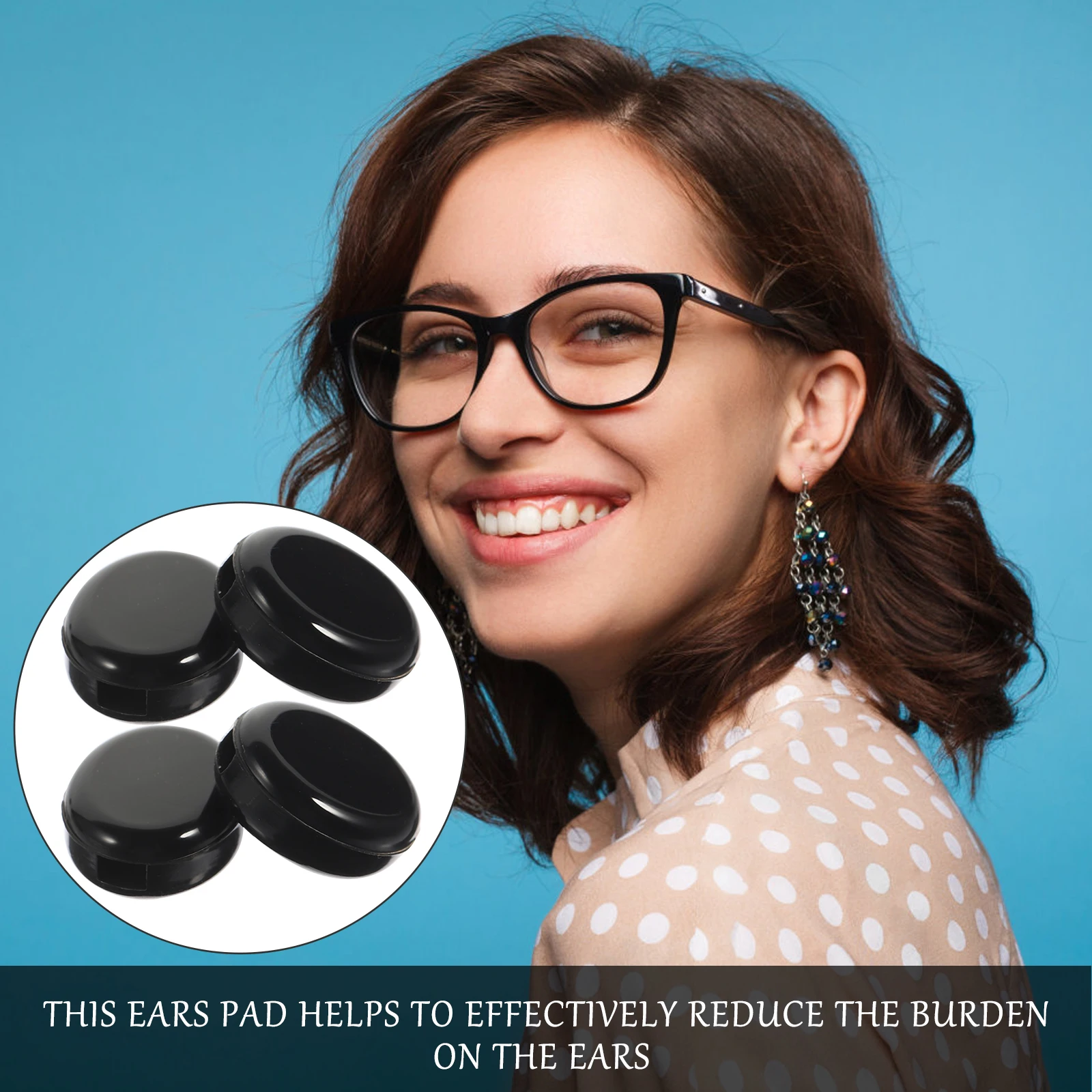 

20 Pairs Glasses Ears Pads Anti Slip Silicone Frame Ears Pads For Glasses Support Reusable Nonslip Accessories Eyewear Tool