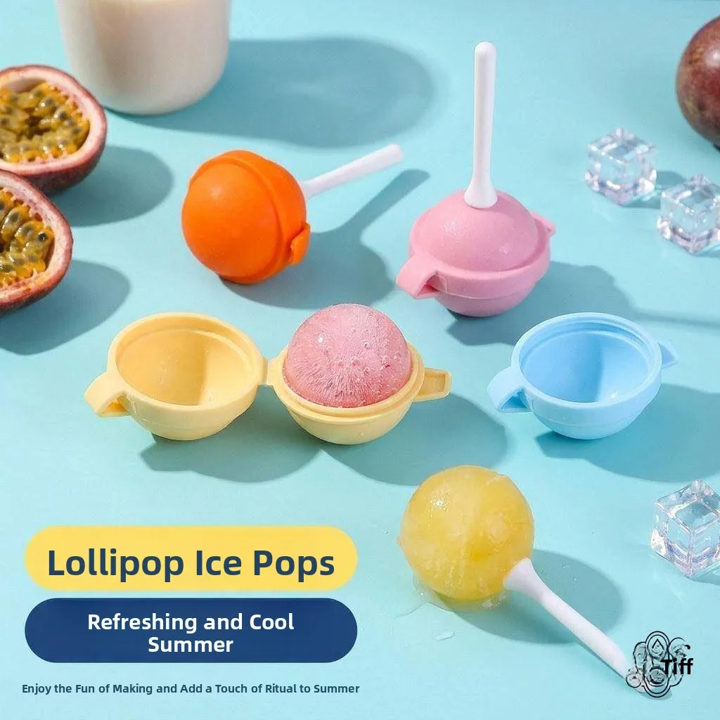 Food Grade Silicone Ice Cream Mold for Kids Home Use DIY Kitchen Tool to Make Ice Pops Ice Cream Bars And Snow Cones