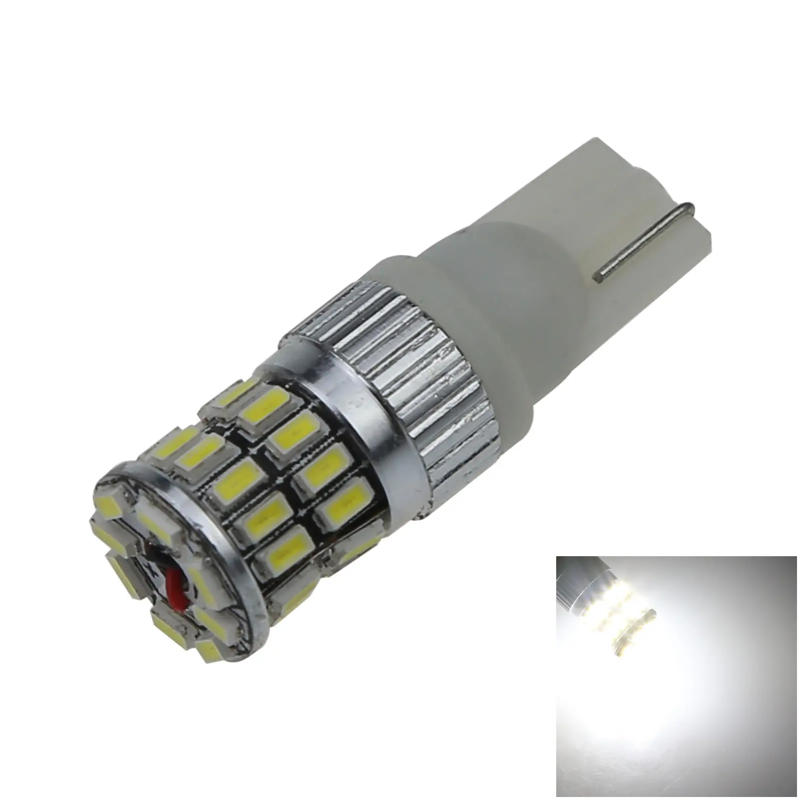 1x White Auto T10 W5W Turn Signal Light Wedge Lamp 36 Emitters 3014 SMD LED 1252 2450 2652 A142