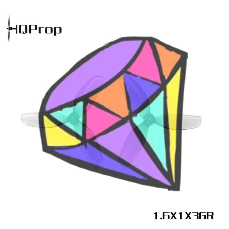 HQProp Ultralight Whoop Prop 1.6X1X3 40mm 3-Blade PC Propeller 0.25g 1mm/1.5mm Shaft TinyWhoop Micro FPV Drone Props RC