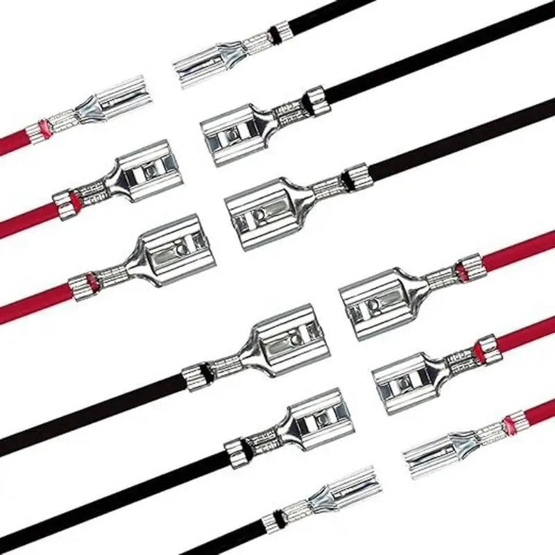 652F 30 قطعة أنثى رئيس سلك موصل مع الأكمام العازلة 2.8/4.8/6.3 مللي متر أنثى المجرف تجعيد محطات موصل #3