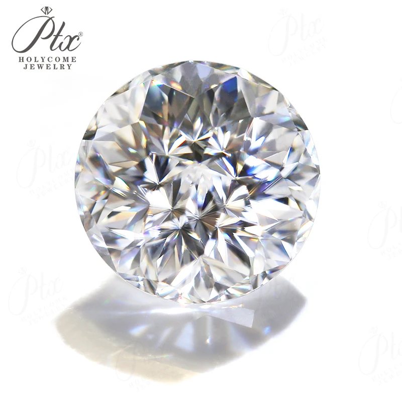 Exquisite Emperor Cut Round Moissanite Sparkling Diamond Like Gemstone Ideal for Elegant Jewelry Crafting and Gift Design 3
