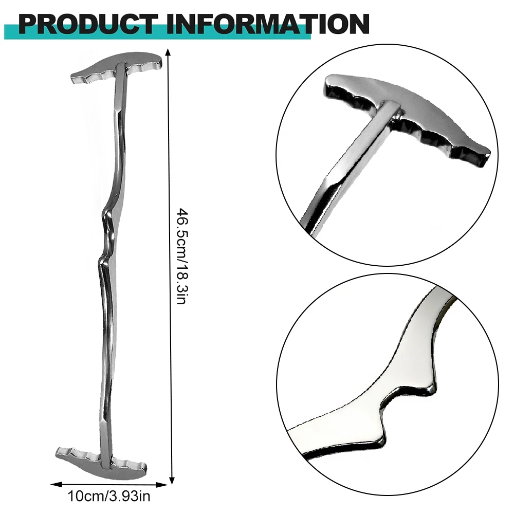 1PCS Stainless Steel Muscle Scraper Tool, Scraping Massage Tools for Physical Therapy, Soft Tissue Mobilization Tool