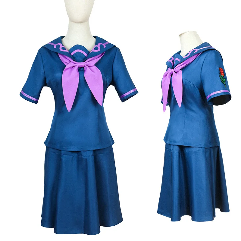 

New JoJo's Bizarre Adventure Yuka Miura Costume, Embroidered JK Uniform, Cosplay Outfit