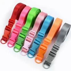 2/5Sets 20/25mm Colorful Bag Strap Side Clamp Fastener Release Buckle Nylon Webbing Connecting Ring Slider Adjust Belt Buckles