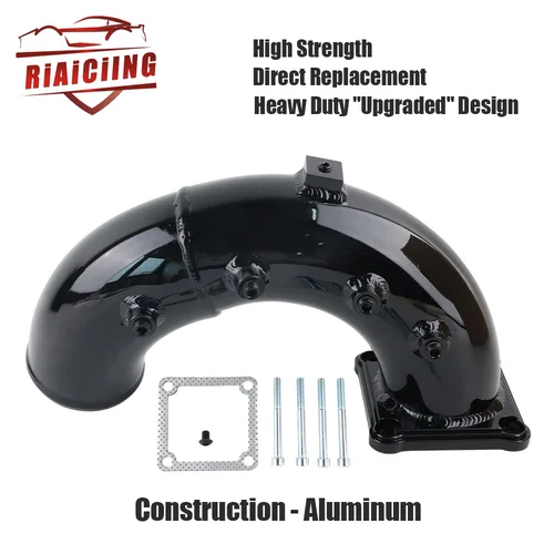 Imagen 1 del producto Bocina de tubo de codo de admisión de aire para Dodge Ram 5.9L Cummins Diesel 1998-2002, reemplazo directo, alta resistencia, color negro, 3""