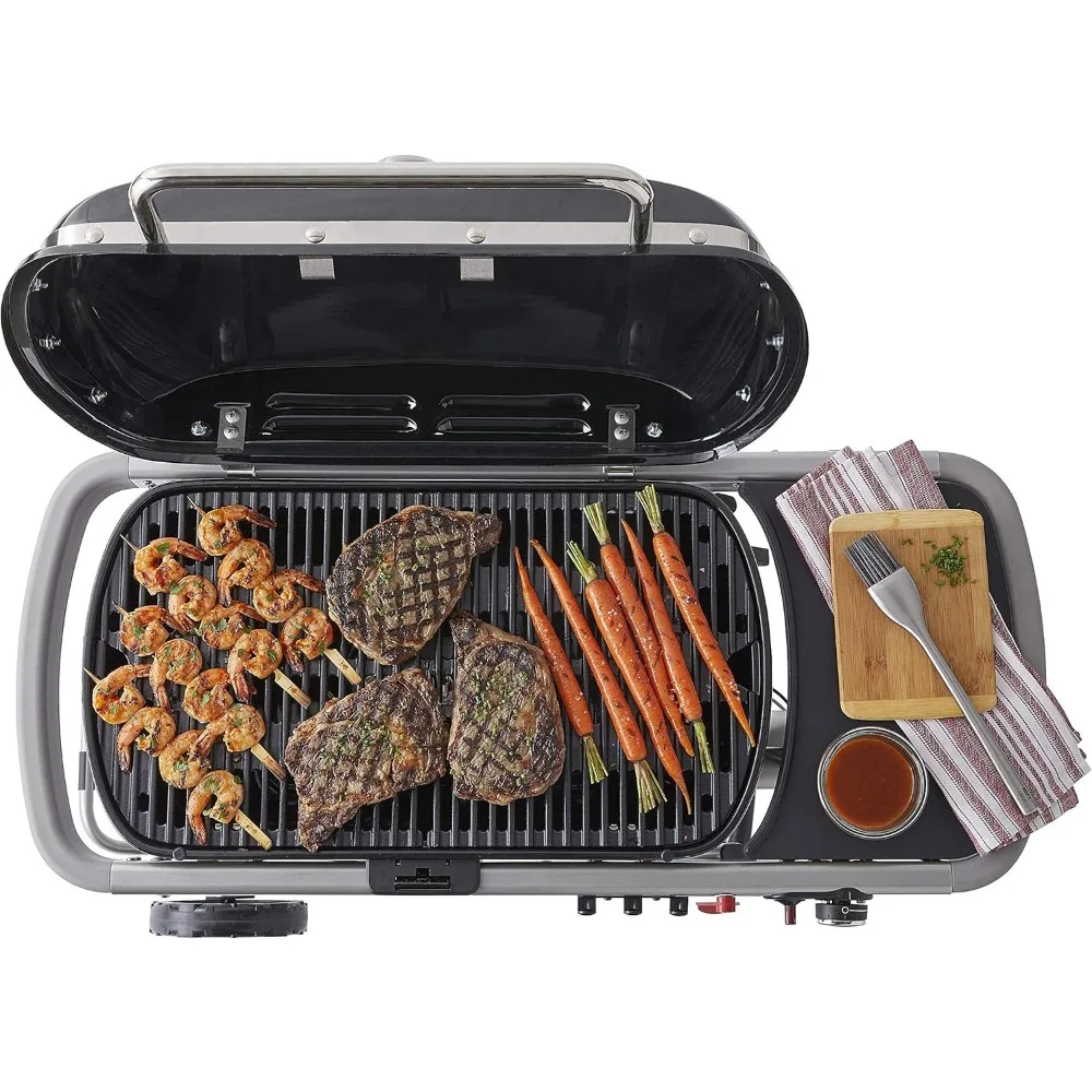 Reiziger Draagbare Gasgrill, Zwart