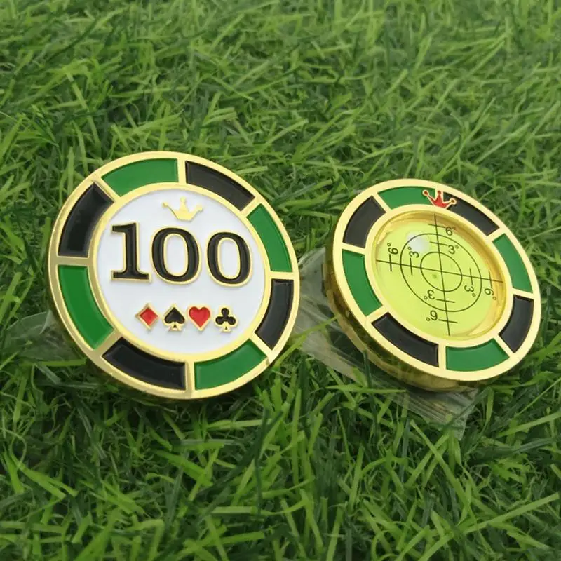 Green Reading Putting Aid Double-Sided Chip Design Golf Accessories Tool Position Markers For Golf Training Tournaments