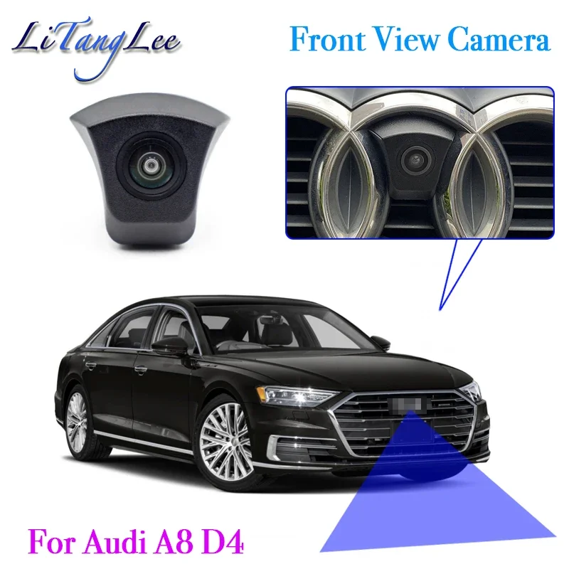 For Audi A8 D4 2009~2017 Car LOGO Front View Camera Night Vision HD Waterproof Wide Angle Blind Spot Area Parking Camera