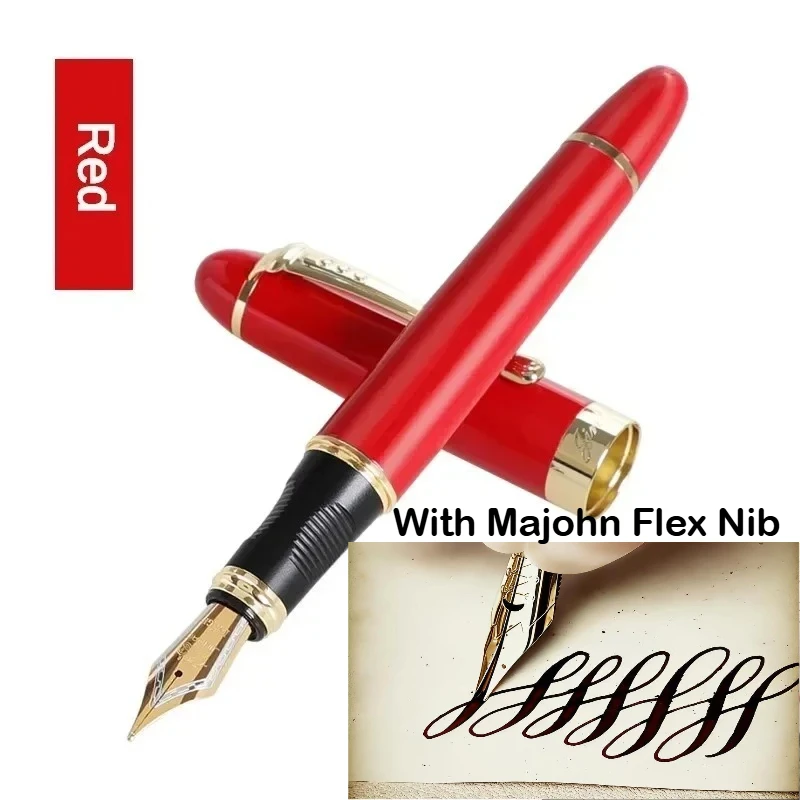 JINHAO X450 Füllfederhalter mit Majohn Flex Nib Kalligraphie-Stift, Metallstifte zum Schreiben, für Schule, Bürobedarf, Schreibwaren – Detail 3