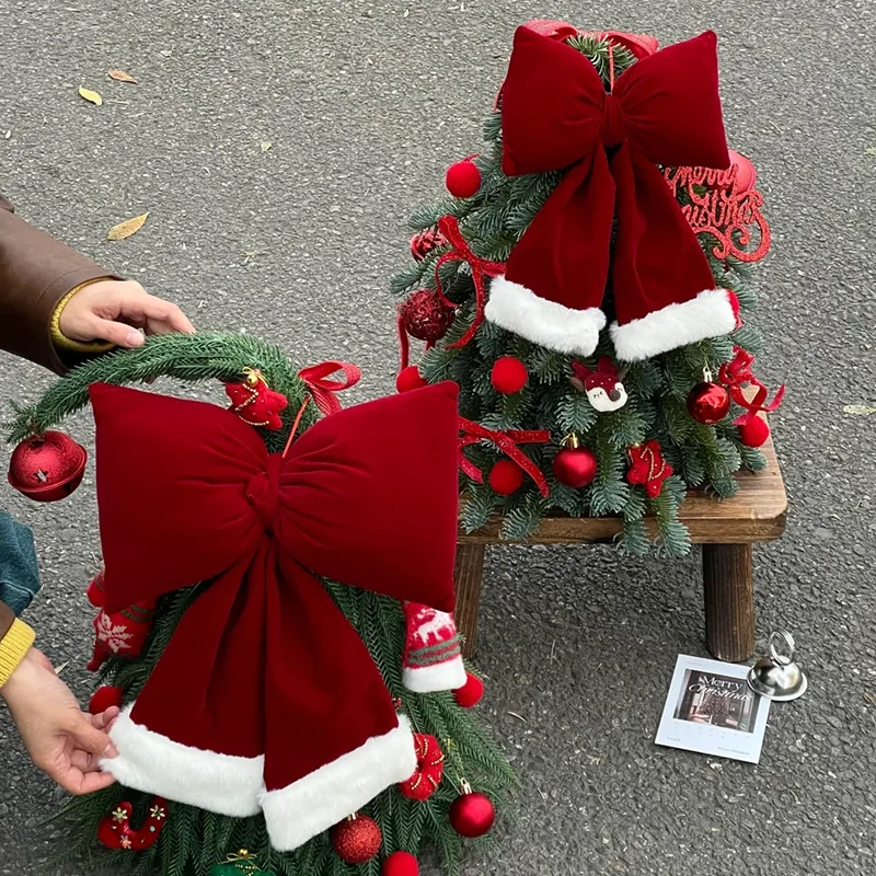 Neue 1 stücke Weihnachten 3D Bogen Multifunktionale Hängende Dekoration für Weihnachten Baum Zimmer Dekoration und Hochzeit Party Dekoration