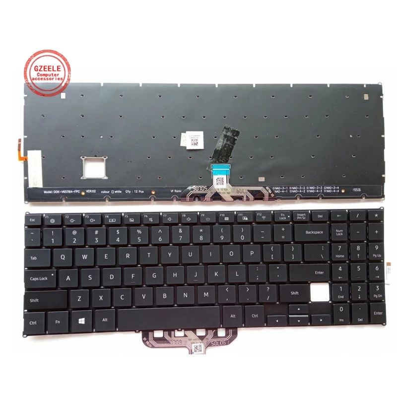 

Новая клавиатура US для ноутбука Samsung NP940Z5L NP930Z5L 940Z5L 930Z5L ATIV Book 9 Pro с подсветкой