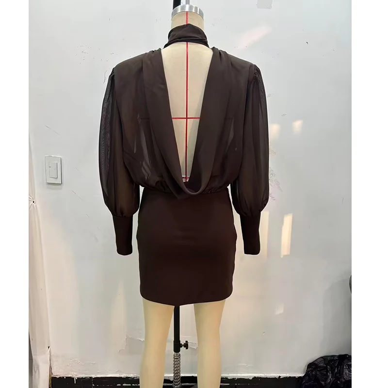 فستان ربيعي نسائي قصير أنيق بطيات 2026 حقيبة نحيفة على الورك فستان قصير أنيق موضة فستان حفلات الكرة فساتين ربيعية أنيقة