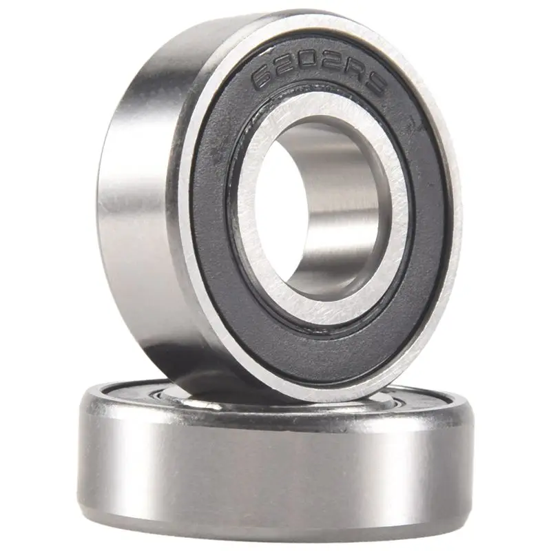 RMWIN-2Pcs 6202RS 15Mm Inner 35Mm Outer Single Row Deep Groove Ball Bearing