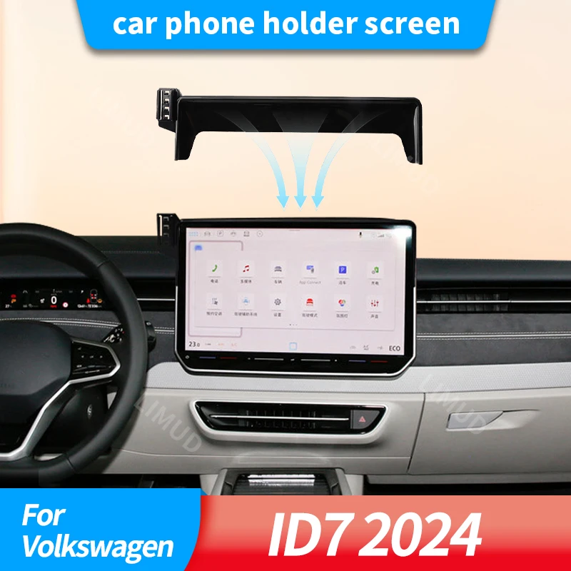 

Car phone holder screen For Volkswagen ID7 2024 Gravity Sucker Stand Universal Cell Phone Support for Trucks RVs Vehicles