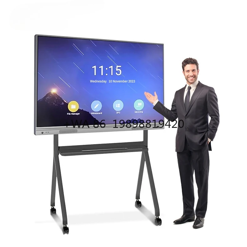 

DCSJ 55 65 75 85 100 Inch Touch Display LCD Screen Smart Interactive Boards for Meeting Education School