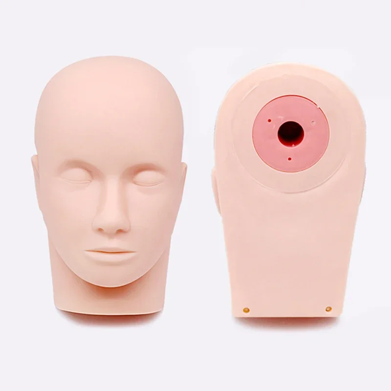 

1 model +5 pairs of eyelashes Grafting eyelashes practice model head beauty eyelash simulation head film silicone beauty facial