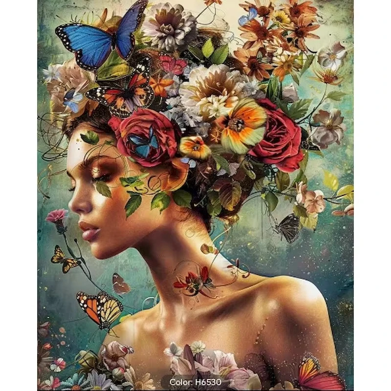 Picture By Number Woman Kits Home Decor Painting By Numbers Figure Drawing on Canvas HandPainted Art DIY Gift