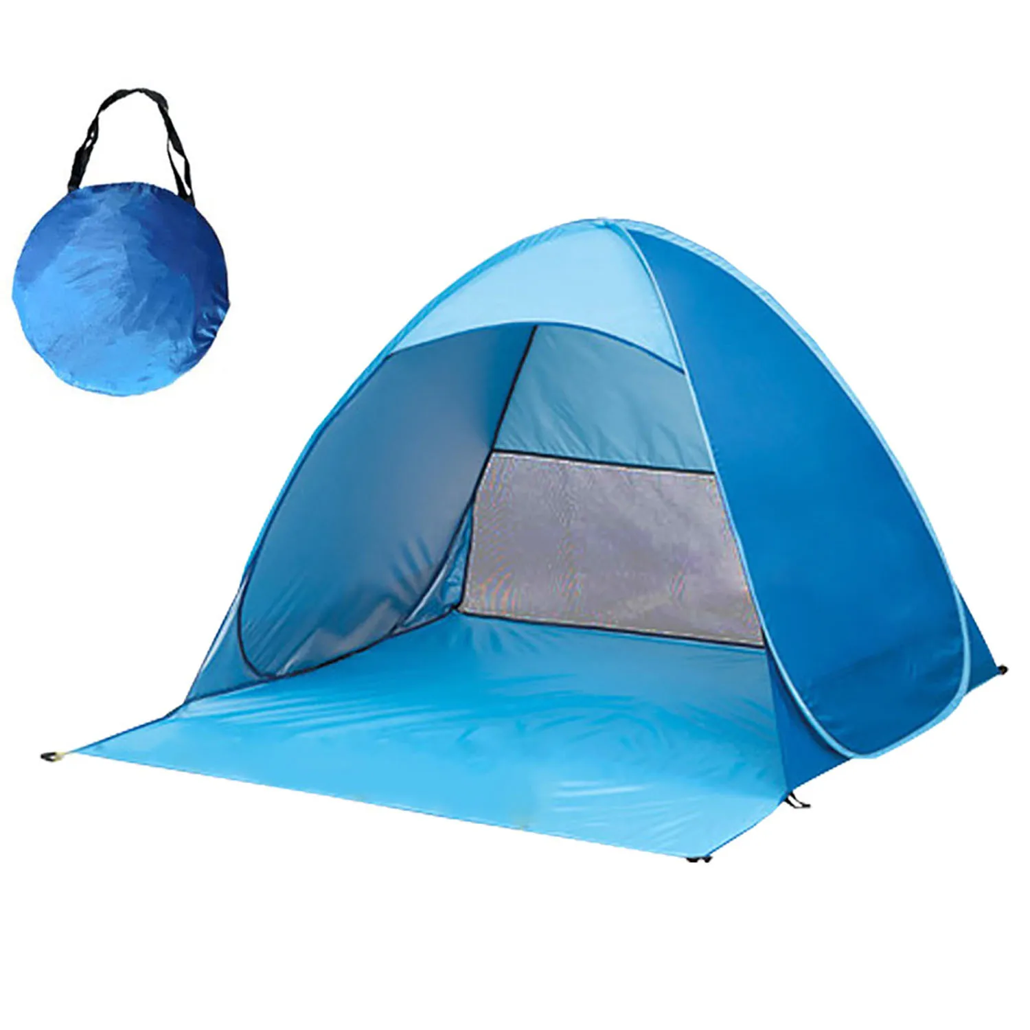 

Beach Tent, Pop Up Beach Shade,UPF 50+Anti UV Automatic Sun Shelter Umbrella,Instant Automatic Portable Sport Umbrella