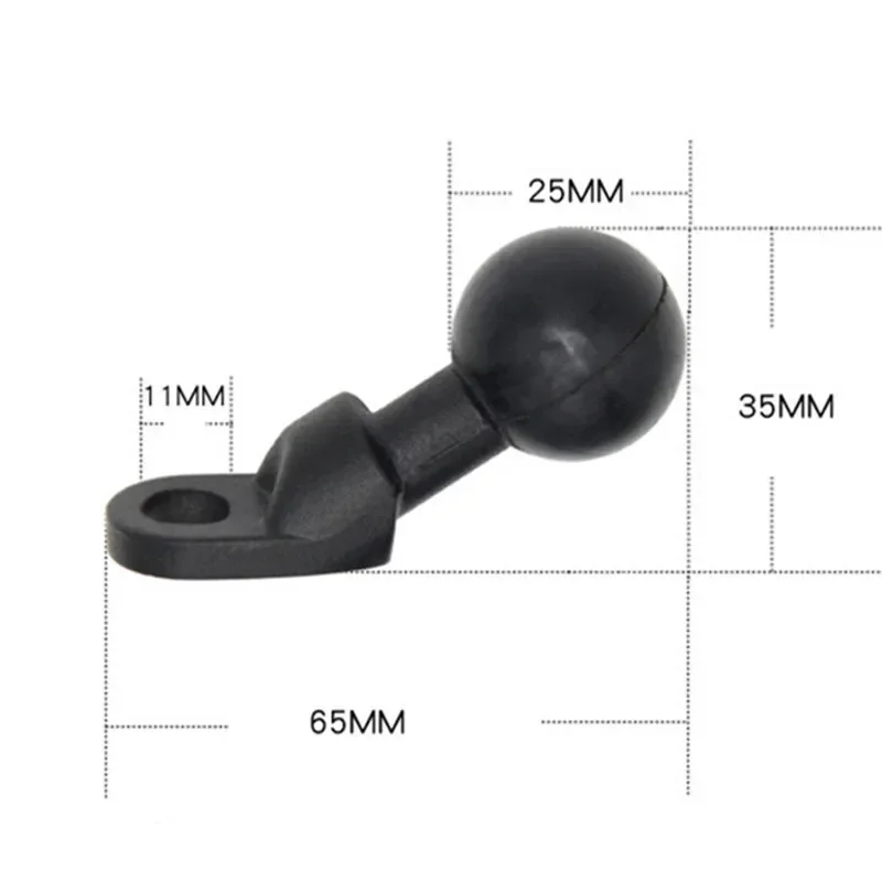 With 1 Inch Ball Head Adapter Holder M8 screw Motorcycle Handlebar Brake Clutch Control Base Combo U Bolt Mount for Gopro Camera