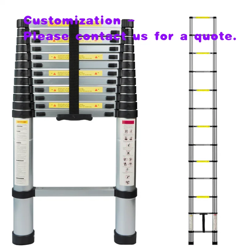 

custom.Modern Designed Aluminum Telescopic Herringbone Ladder Thickened Folding Multifunctional Engineering Stairsladder Rack
