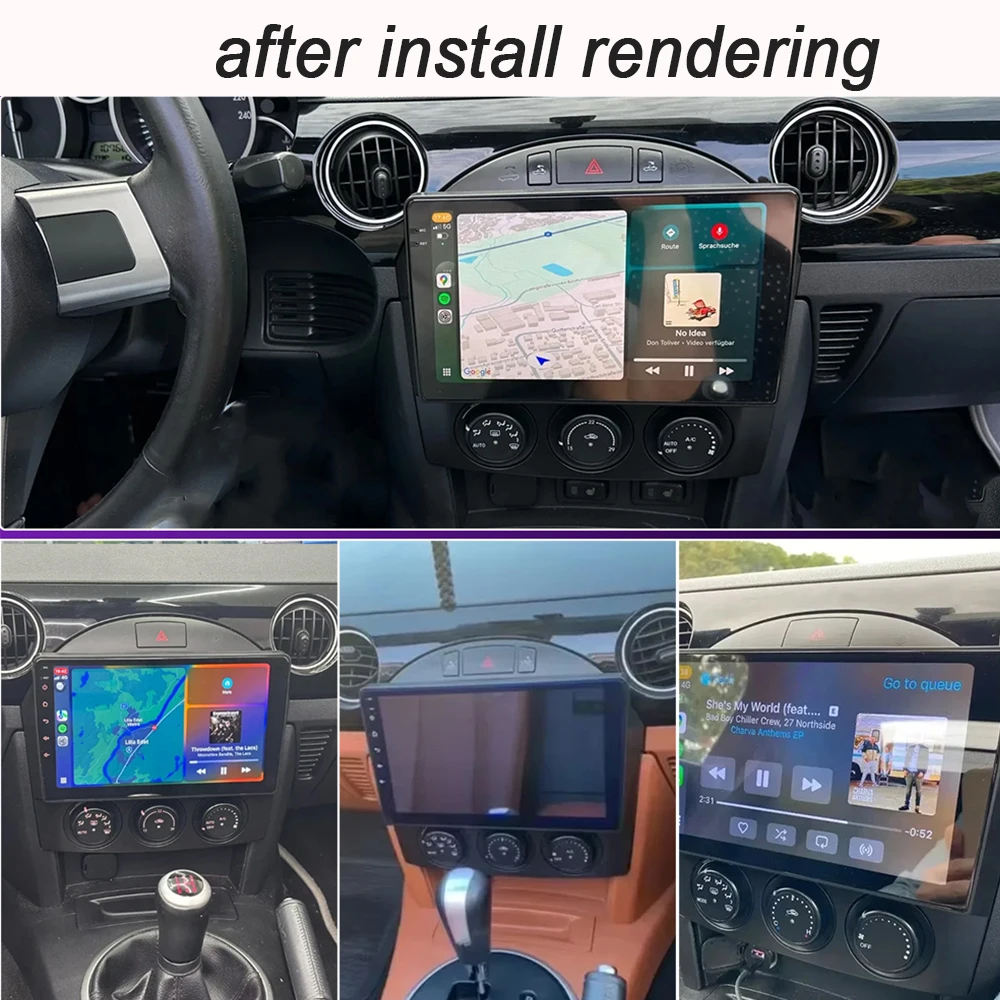 أندرويد 15 راديو السيارة لمازدا MX-5 MX5 MX 5 NC 2005-2015 الوسائط المتعددة مشغل فيديو الملاحة GPS شاشة تعمل باللمس WIFI No 2din DVD #2