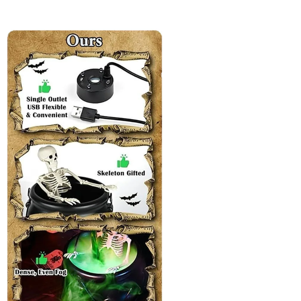 Halloween Geschenk Flamme Hexe Eimer Halloween Dekorationen Indoor Halloween Bar Cosplay Requisiten