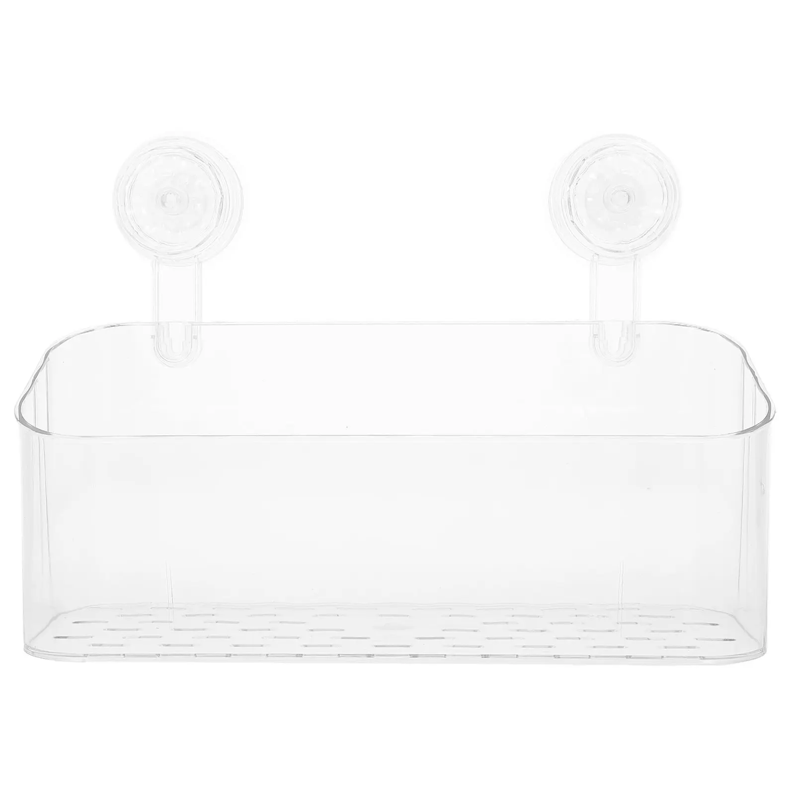 Suction Cup Bathroom Storage Rack Wall Mounted Pet Drainage Friendly Toothbrush Holder Cup Organizer No Drilling Required Shower