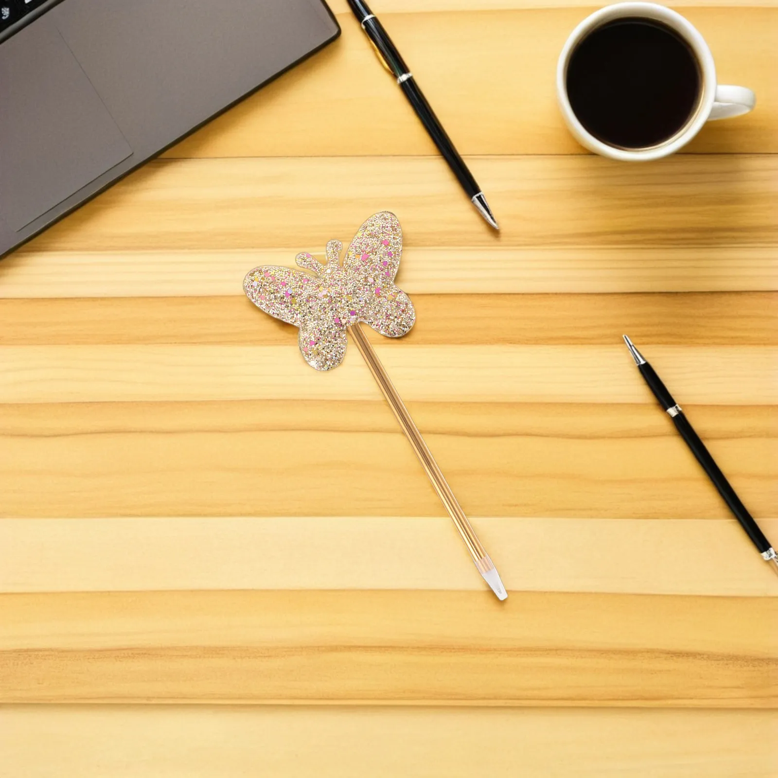 

6Pcs Butterfly Gel Ink Pens Neutral Smooth Writing Ballpoint Pen Office School Signature Stationery Cute Cartoon Decorative