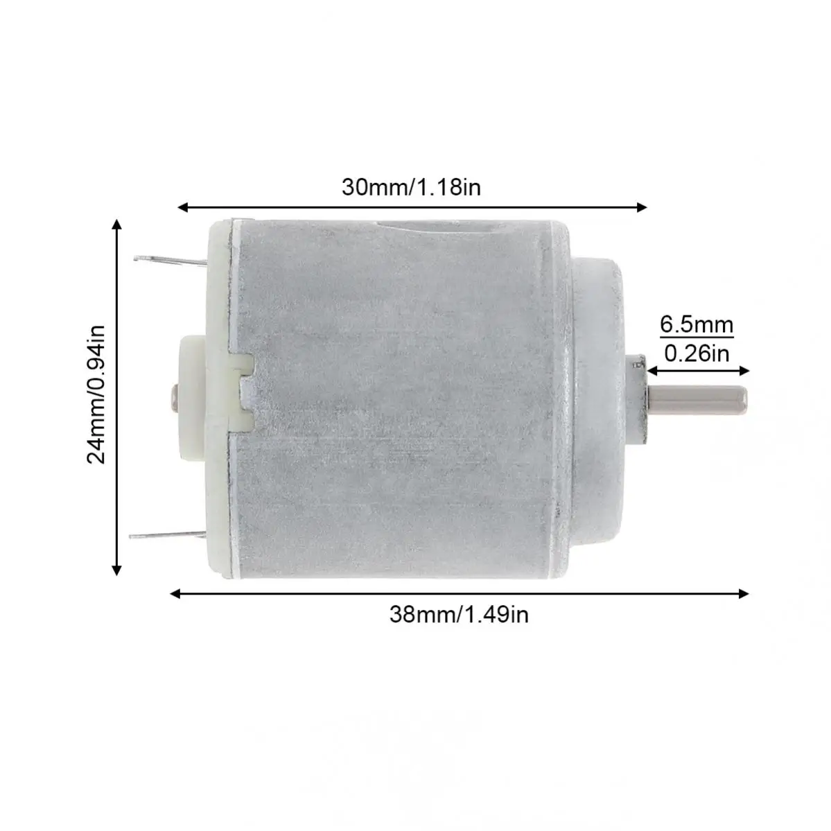 R260 DC Motor DC4.5V 10000RPM Micro Motor Small Motor with Brass Brushes for DIY Toy / Household Appliances